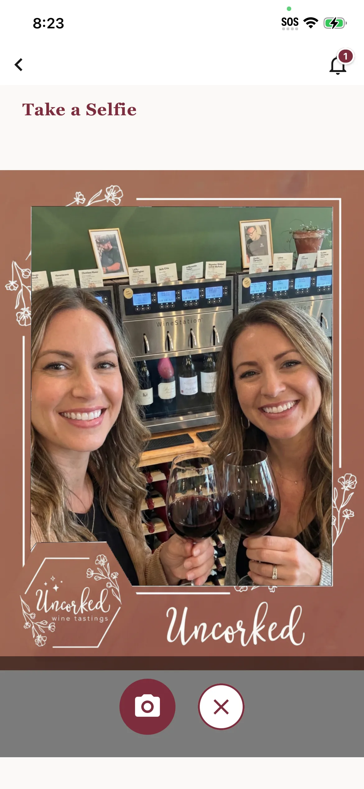 Guests sharing a selfie in the lounge